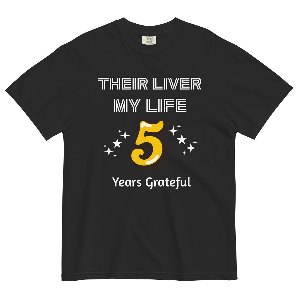Liver Transplant survivor shirt 5 years custom year, Comfort Colors Transplant T-Shirt personalized Unisex garment-dyed t-shirt
