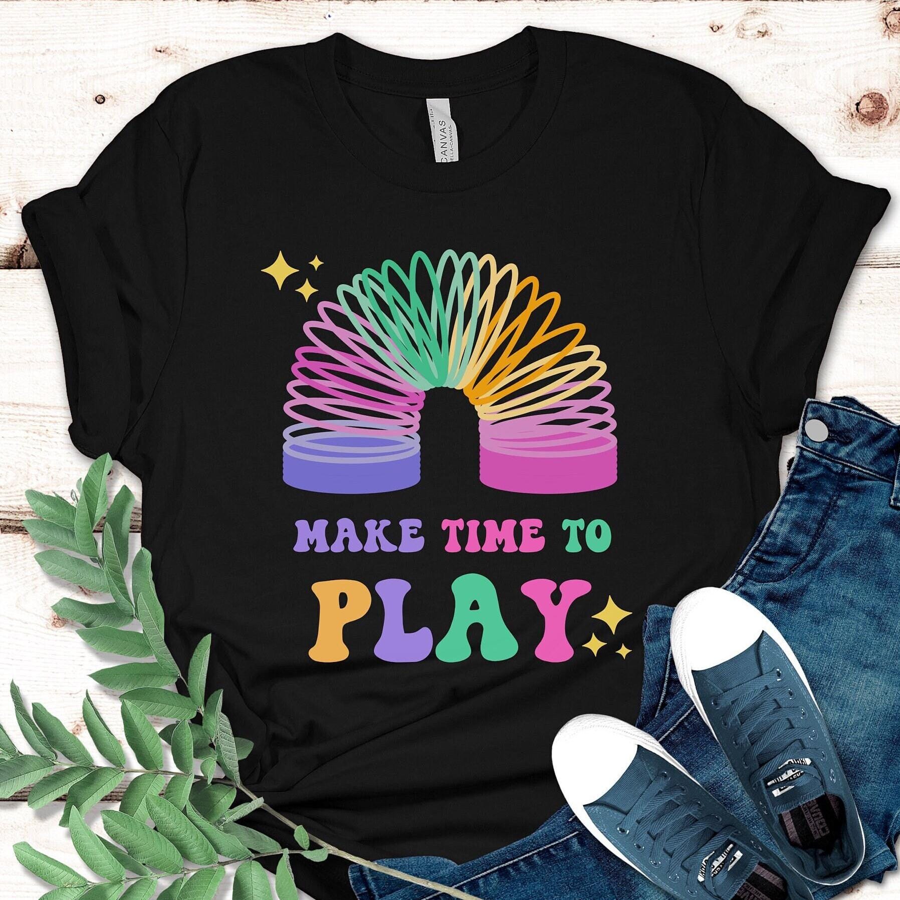 Play wellness shirt Make Time to Play T-Shirt: Teacher Wellness Tee Counselor mental health tee