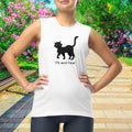 Fit and Feral Cat Muscle Shirt: Funny Sleeveless Tank Top
