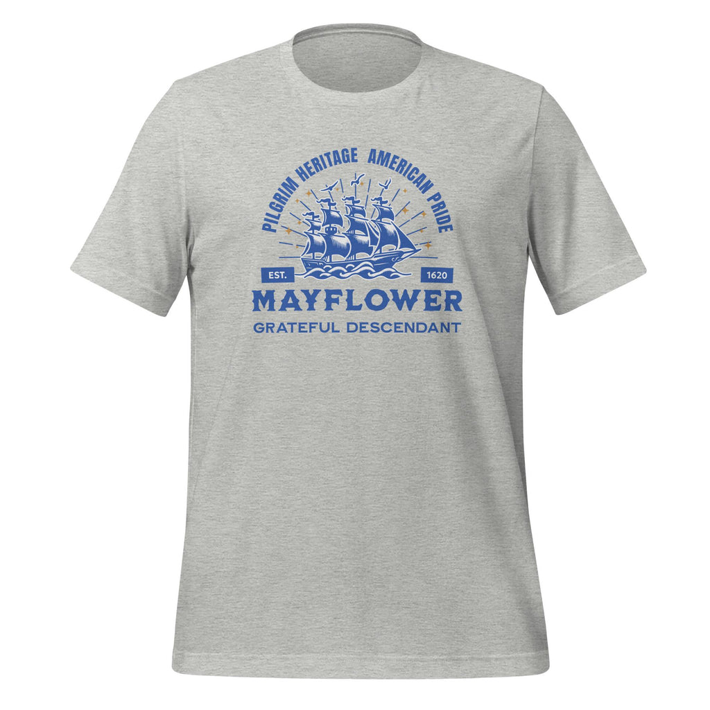 Mayflower Descendant Shirt Family History tees Bella Canvas Mayflower t-shirt Pilgrim America tees unisex