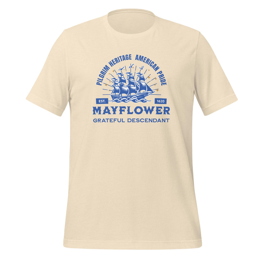 Mayflower Descendant Shirt Family History tees Bella Canvas Mayflower t-shirt Pilgrim America tees unisex