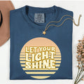 Retro Christian T-shirt Let Your Light Shine Comfort Colors tee Unisex garment-dyed heavyweight t-shirt