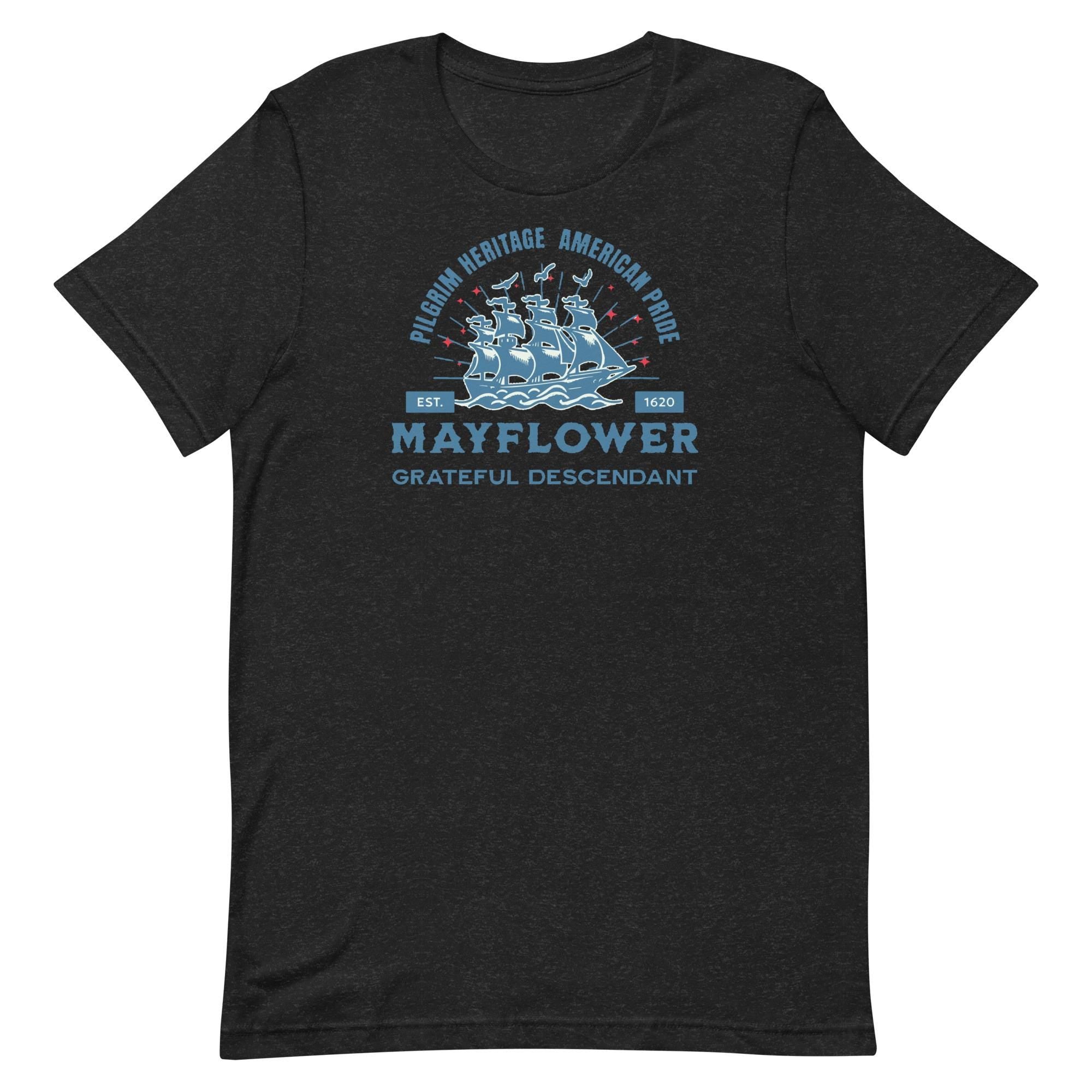Mayflower Descendant T-Shirt: Pilgrim Heritage Unisex Tee