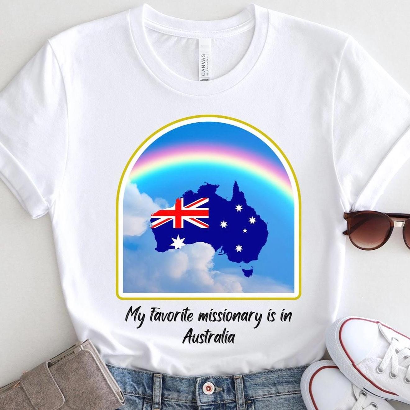 Custom LDS shirts, My Favorite Missionary T-Shirt, Personalized LDS Gift