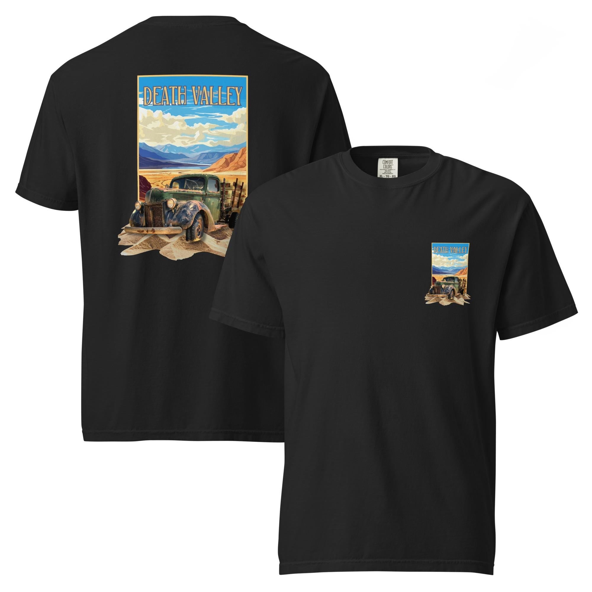 Death Valley Shirt Comfort Colors Death Valley CA travel poster design Tshirt