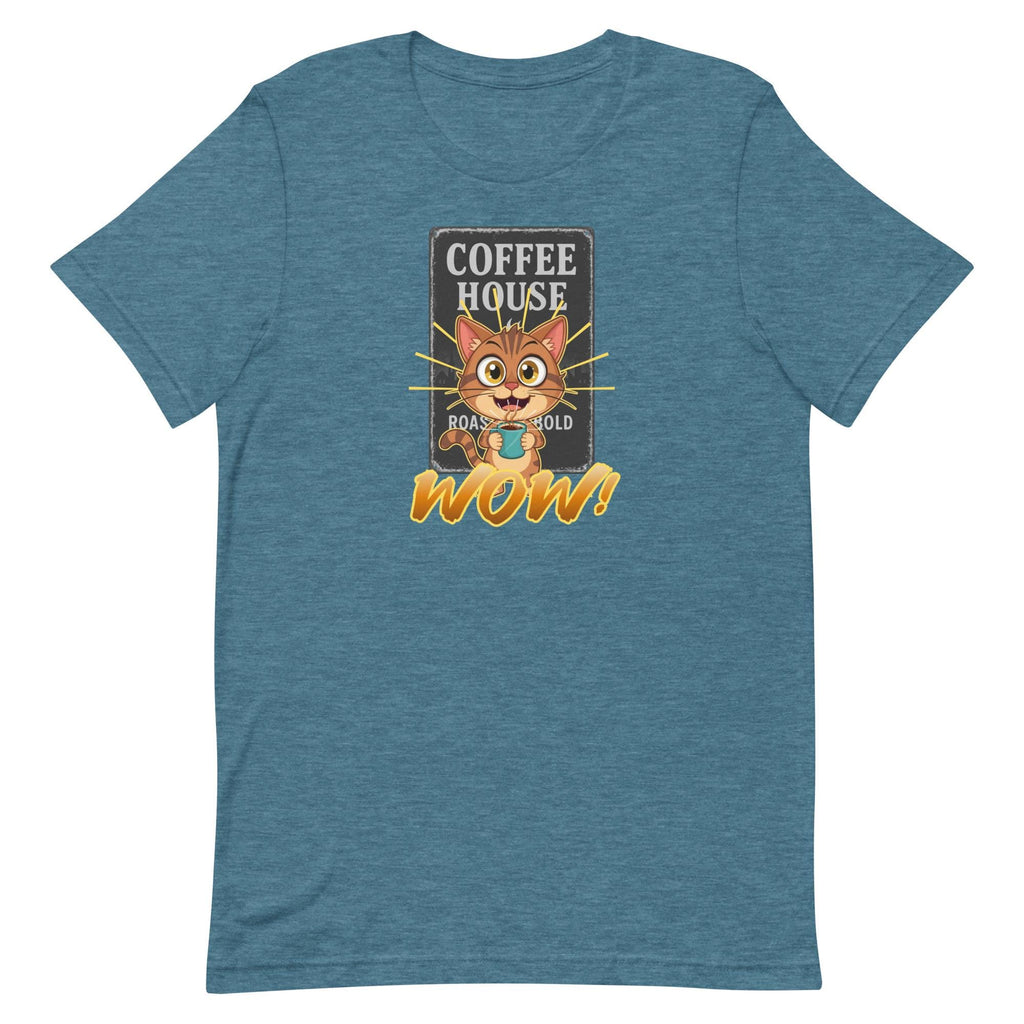 Coffee Cat Shirt Bella-Canvas Funny Coffee T-shirt cat lover gift coffee lover gift Unisex t-shirt
