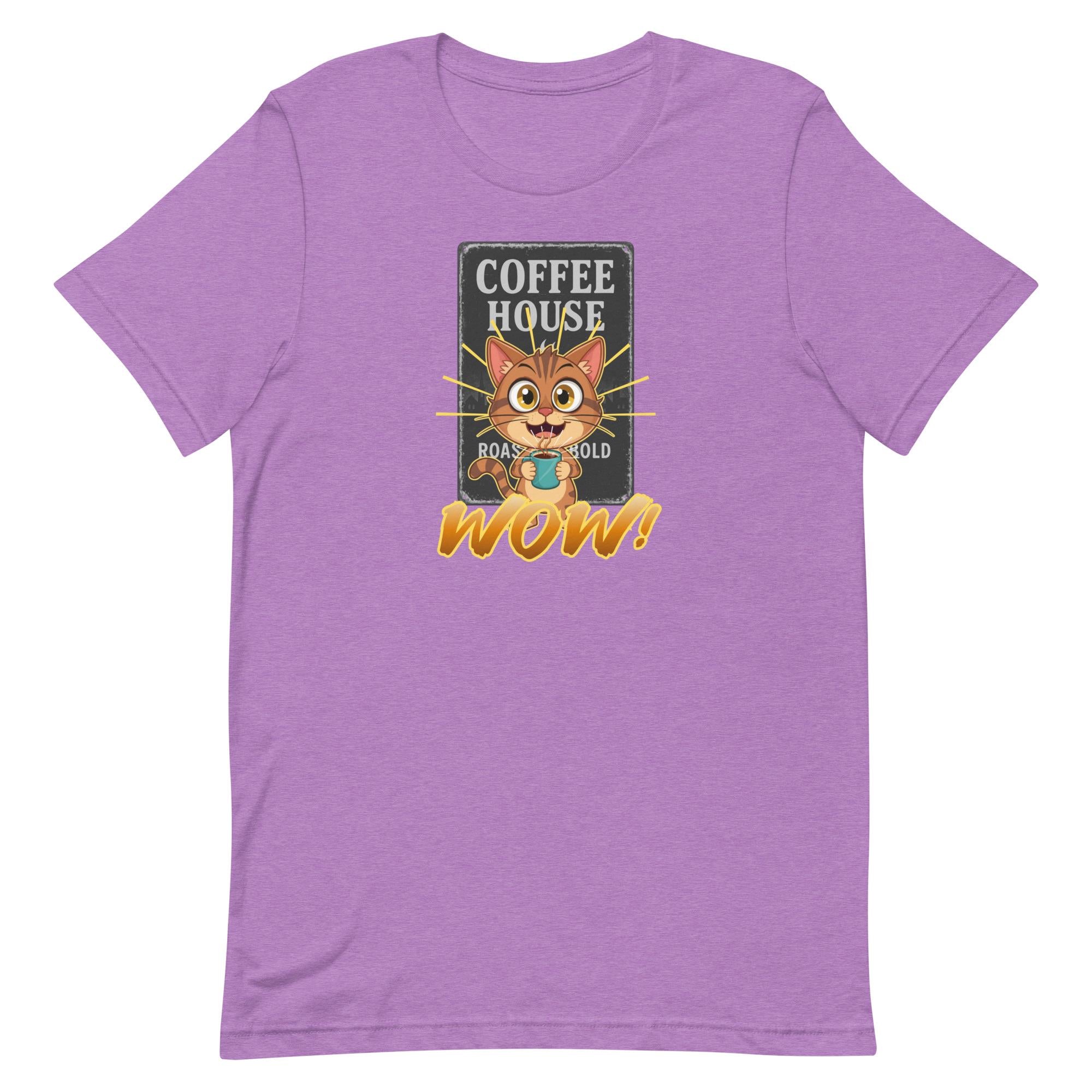 Coffee Cat Shirt Bella-Canvas Funny Coffee T-shirt cat lover gift coffee lover gift Unisex t-shirt
