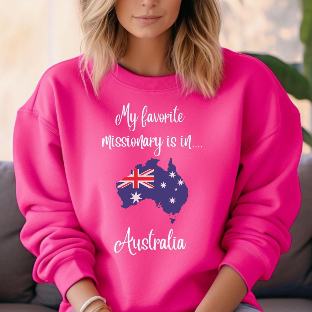Custom LDS Sweatshirts Favorite Missionary hoodie LDS gifts Personalized Unisex Sweatshirt