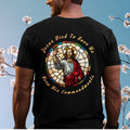 Jesus stained glass Shirt back print Christian T-shirt Gildan Unisex Jesus Easter T-shirt