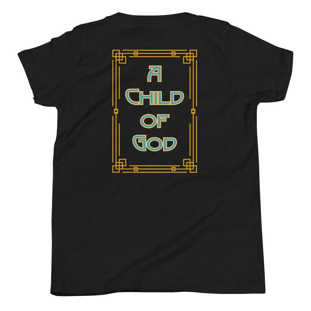 Christian Youth T-Shirt A Child of God Shirt Youth back print kids Christian tee