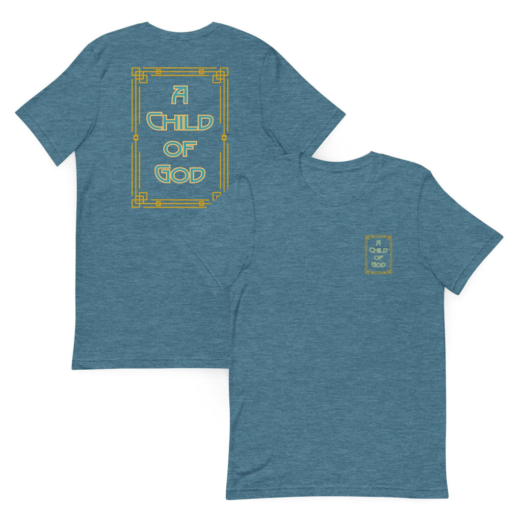 Christian back print t-shirt "Child of God" LDS tee gift for Christian LDS Unisex t-shirt