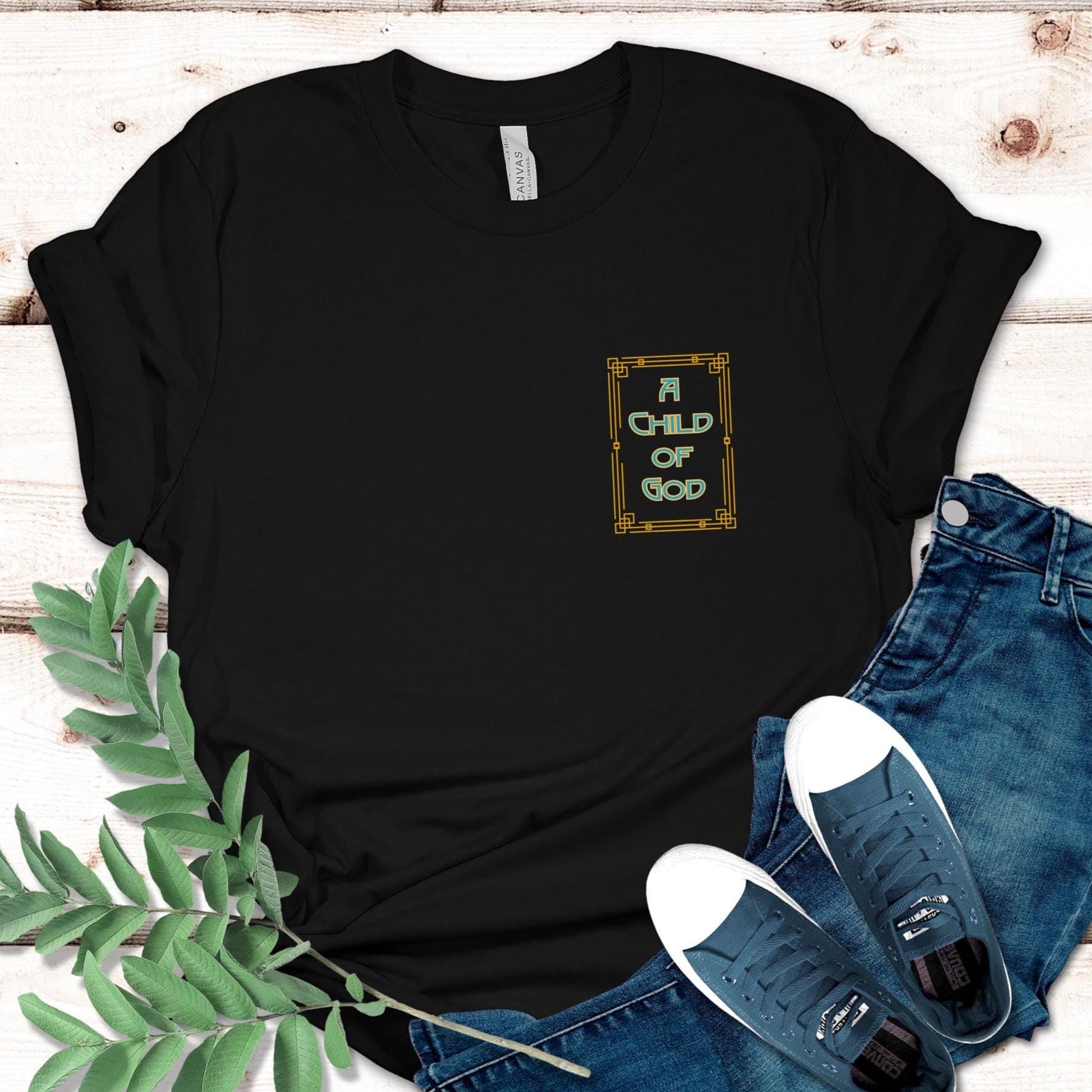 Christian back print t-shirt "Child of God" LDS tee gift for Christian LDS Unisex t-shirt