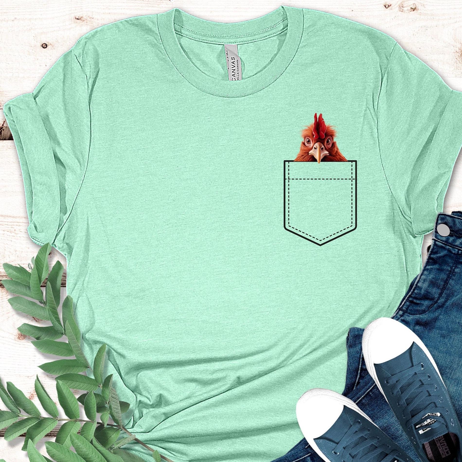 Funny Chicken Pocket T-Shirt: Personalized Chicken Lover Gift