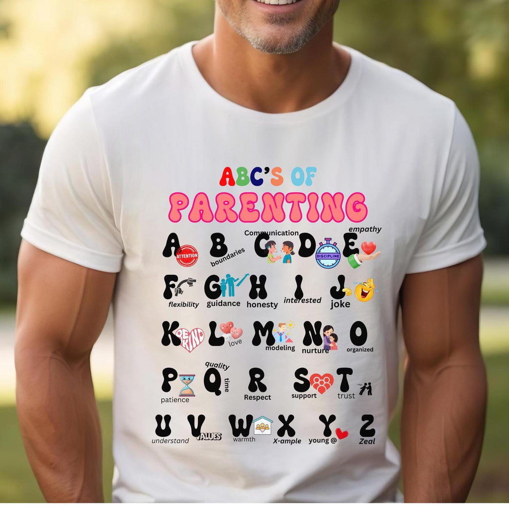 Parenting Shirt Alphabet T-Shirt: ABCs of Parenting, New Parent Gift