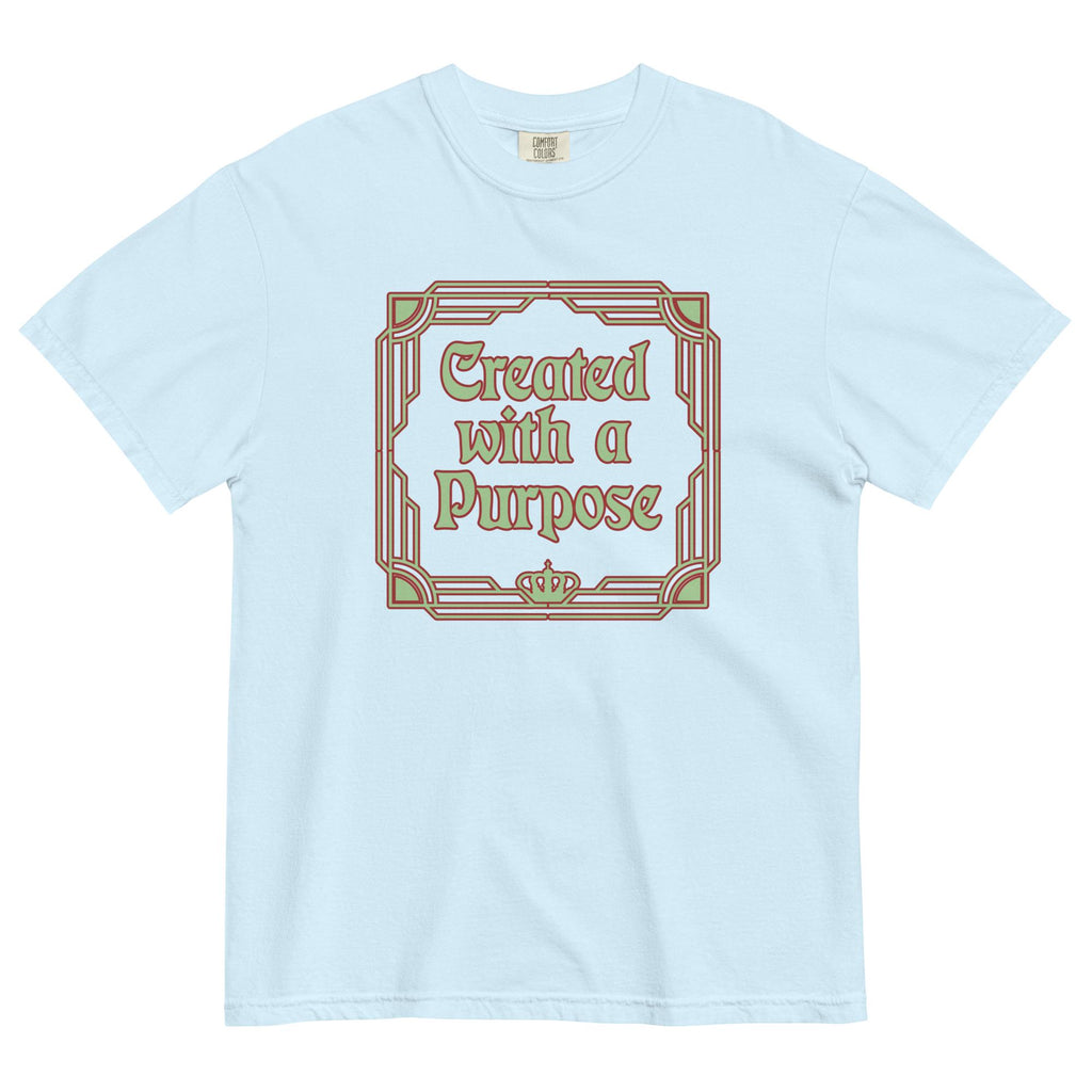 Christian Inspirational Shirt Created with a purpose t-shirt LDS shirts Comfort Colors gift for Christian t-shirt