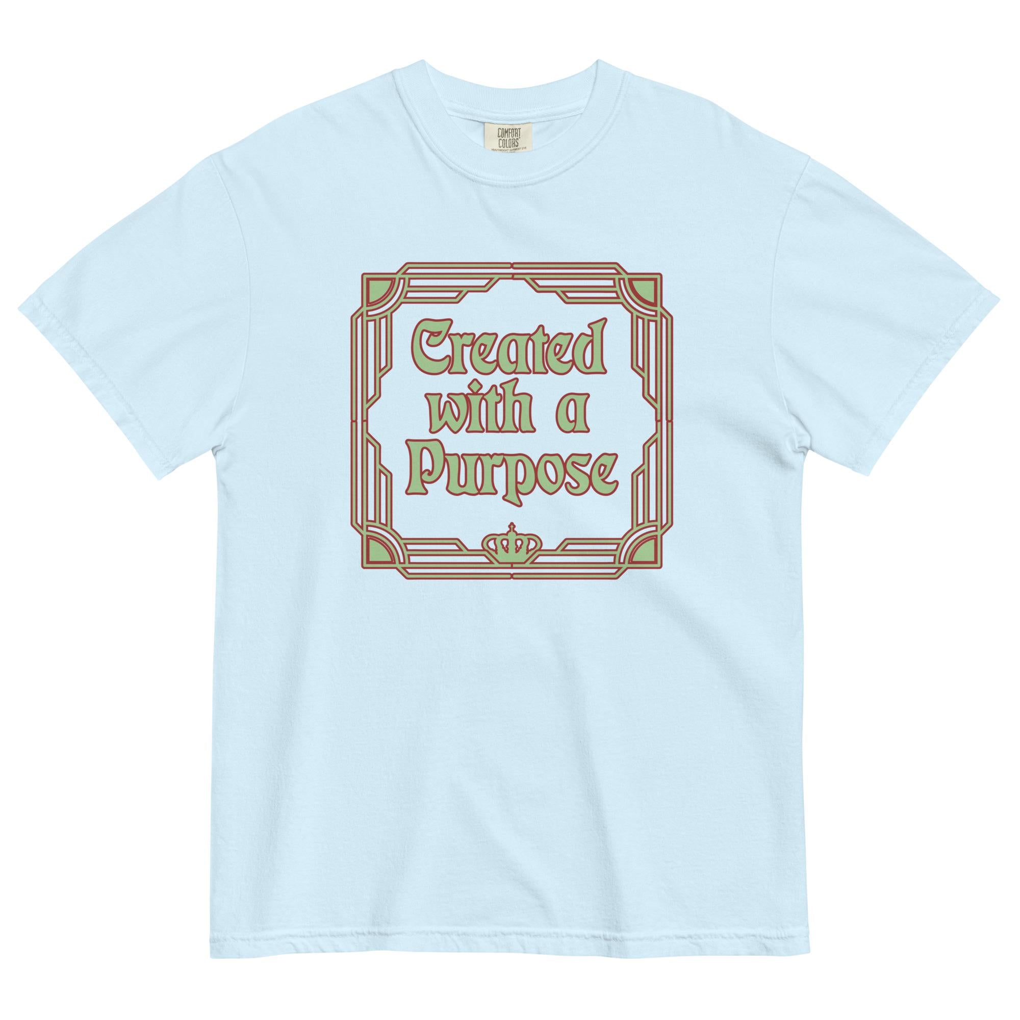 Christian Inspirational Shirt Created with a purpose t-shirt LDS shirts Comfort Colors gift for Christian t-shirt