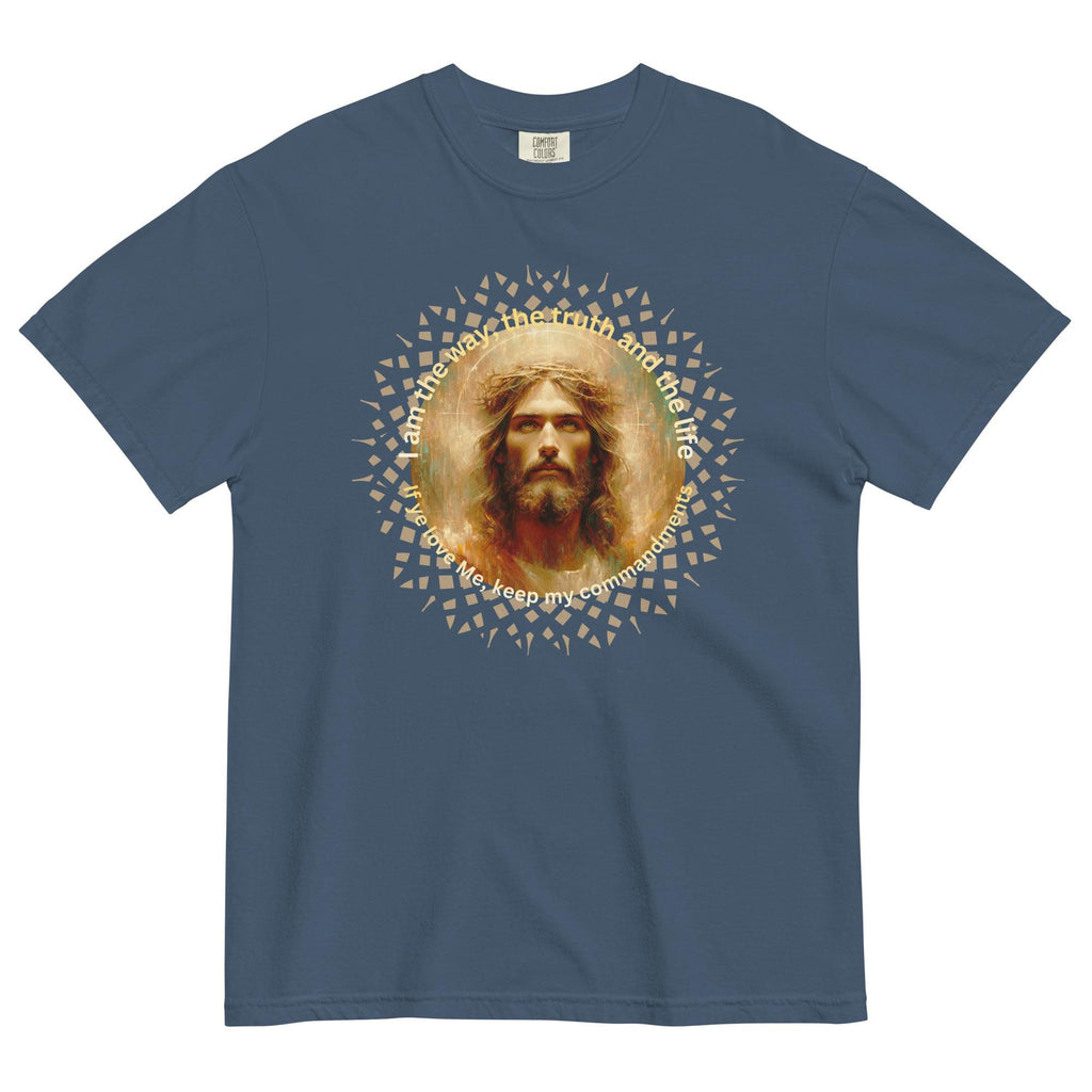 Jesus Christian T-Shirt LDS t-shirt Comfort Colors Christian tees I am the Way Shirt Unisex garment-dyed heavyweight t-shirt