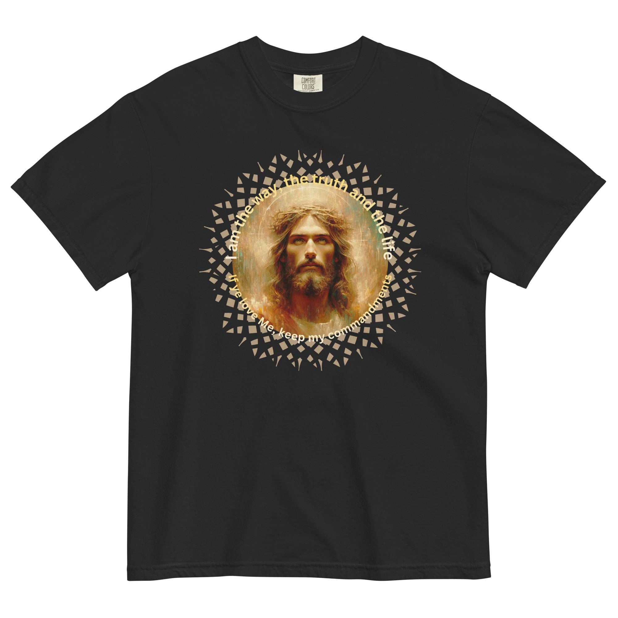 Jesus Christian T-Shirt LDS t-shirt Comfort Colors Christian tees I am the Way Shirt Unisex garment-dyed heavyweight t-shirt