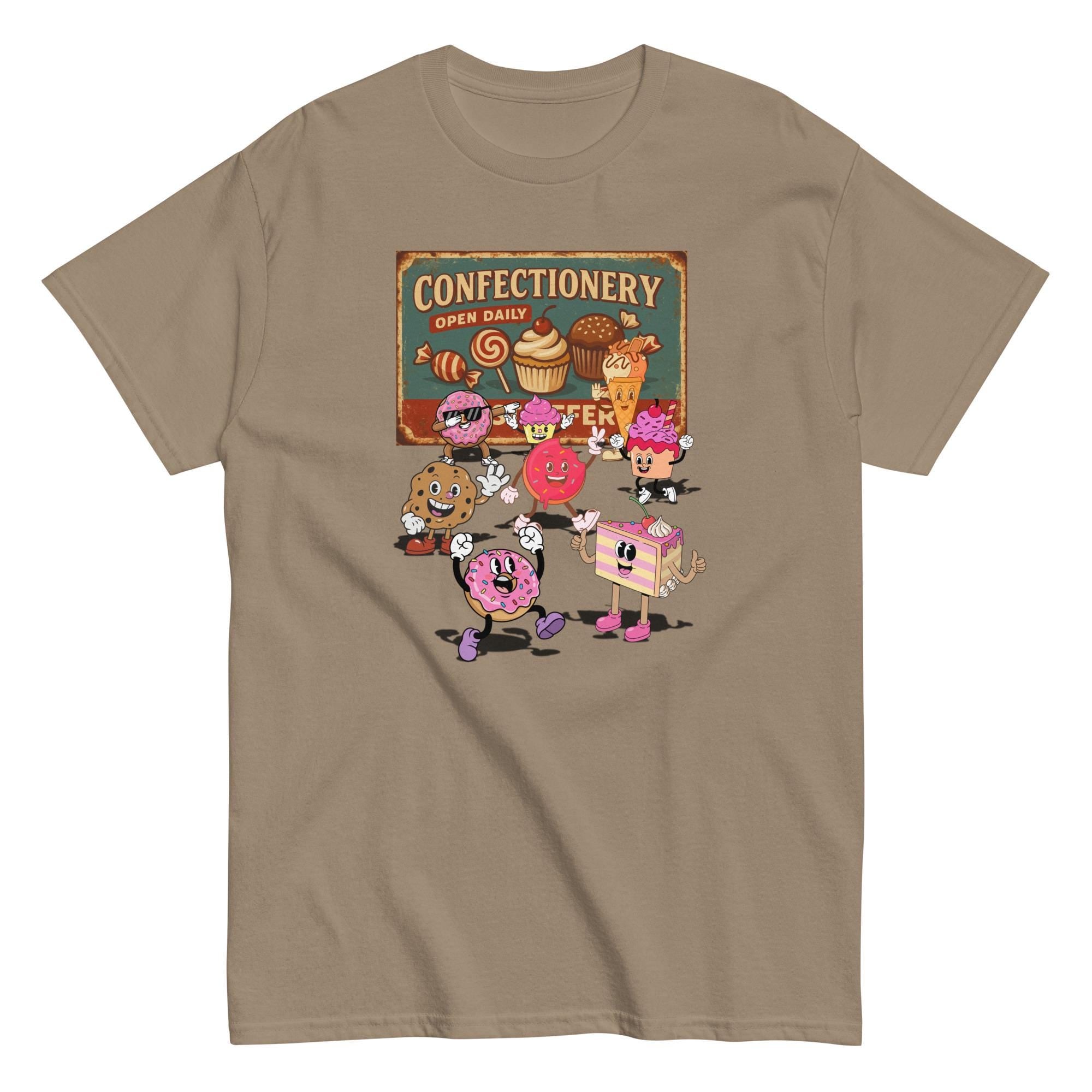Retro Sweets T-Shirt Confectionery Shirt gift for cake lover candy lover gift Desserts lover gift Unisex classic tee