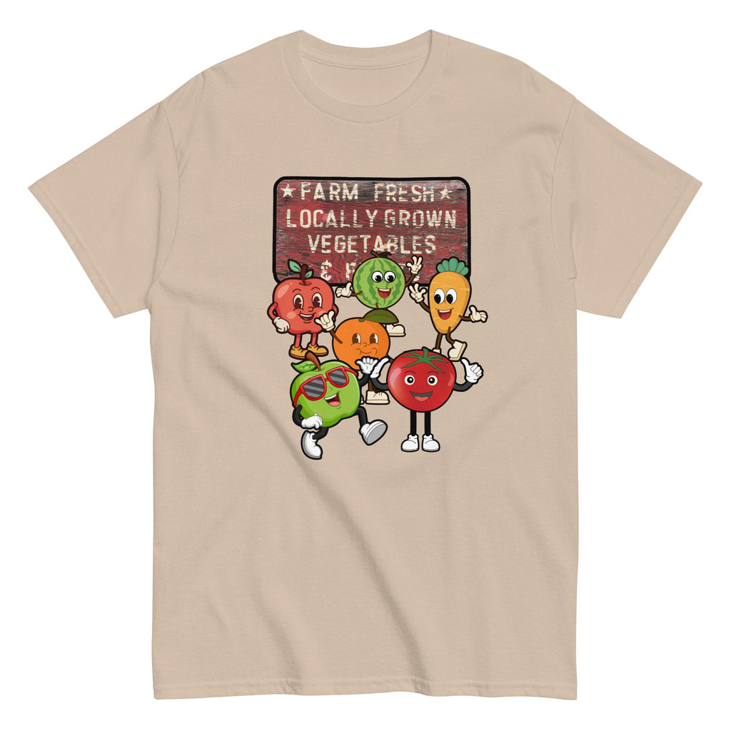Farm Fresh T-Shirt Fruits and Veges shirt gift for Vegetarian gift for gardener locally grown vegetables Unisex tee