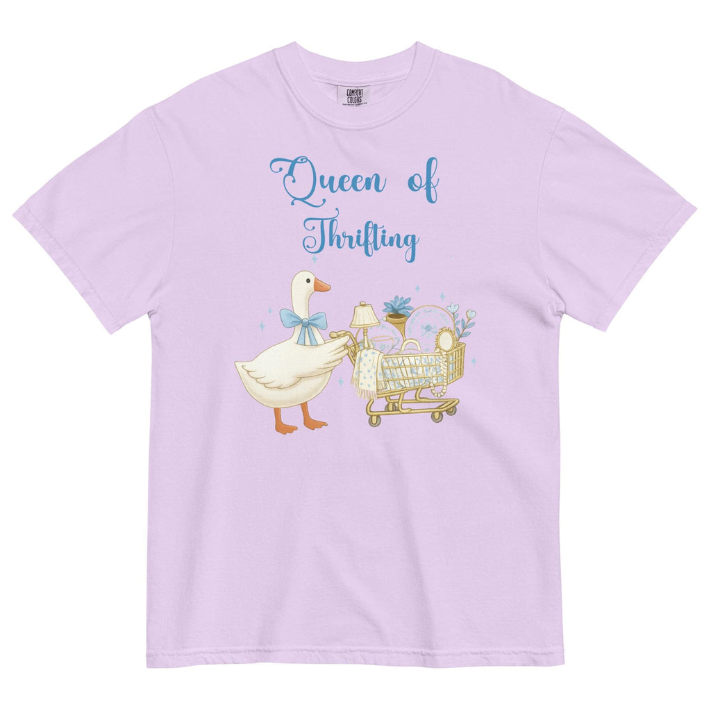 Thrifting Goose Shirt Comfort Colors Queen of Thrifting T-Shirt gift for Thrifting lover