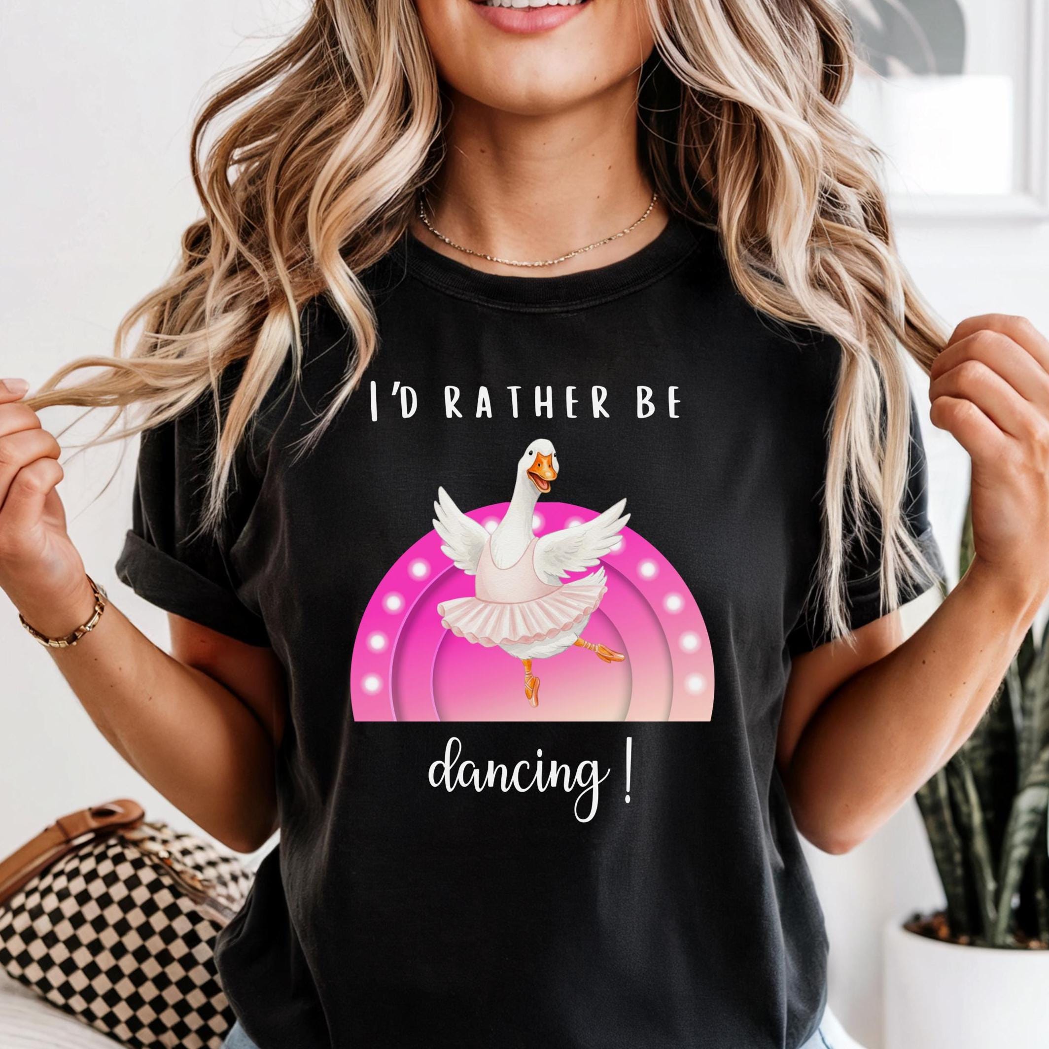 Comfort Colors Dancing Goose Shirt Ballet dancer T-shirt Unisex garment-dyed heavyweight t-shirt