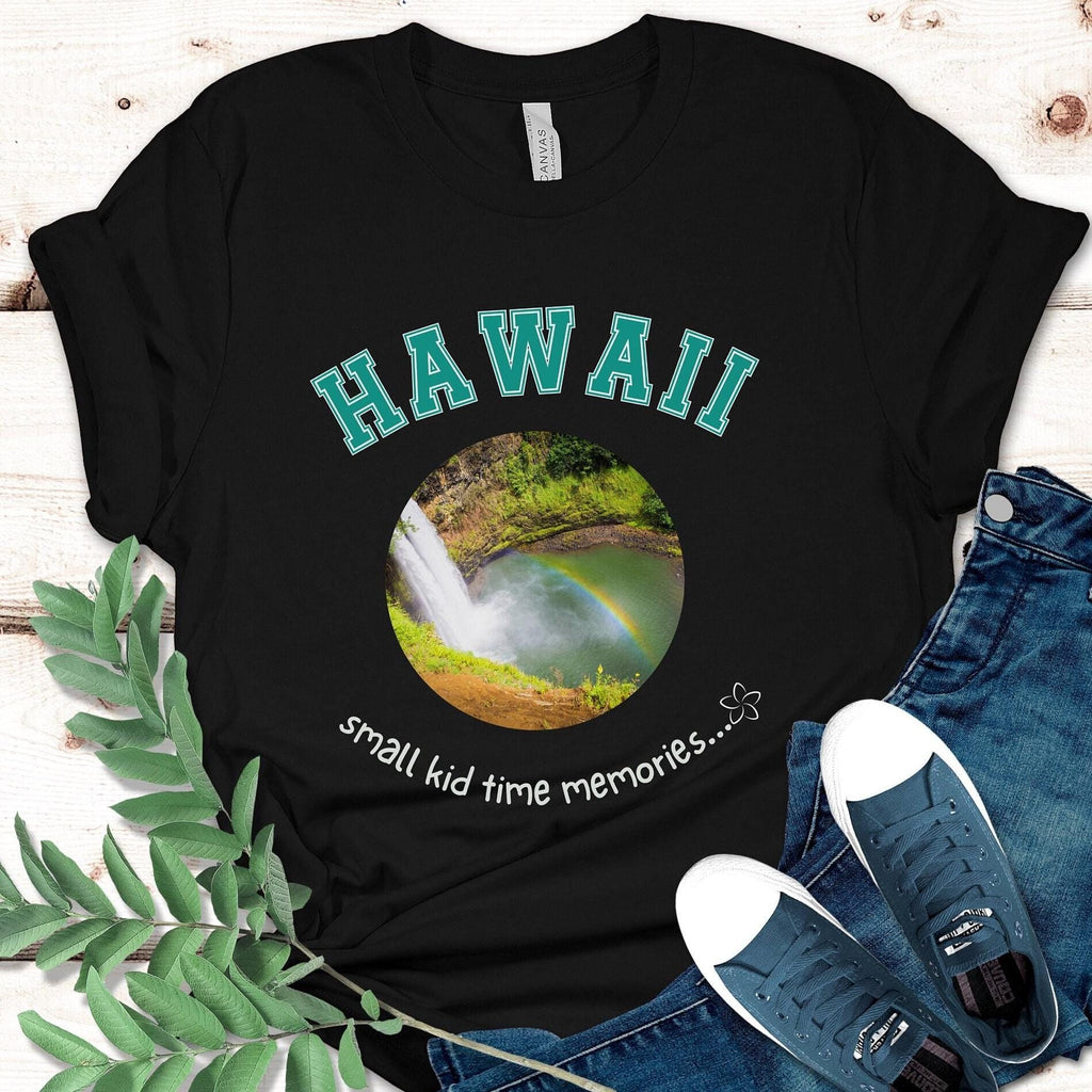 Hawaii Waterfall T-Shirt: Hawaiian Childhood Memories Kama'aina Gift