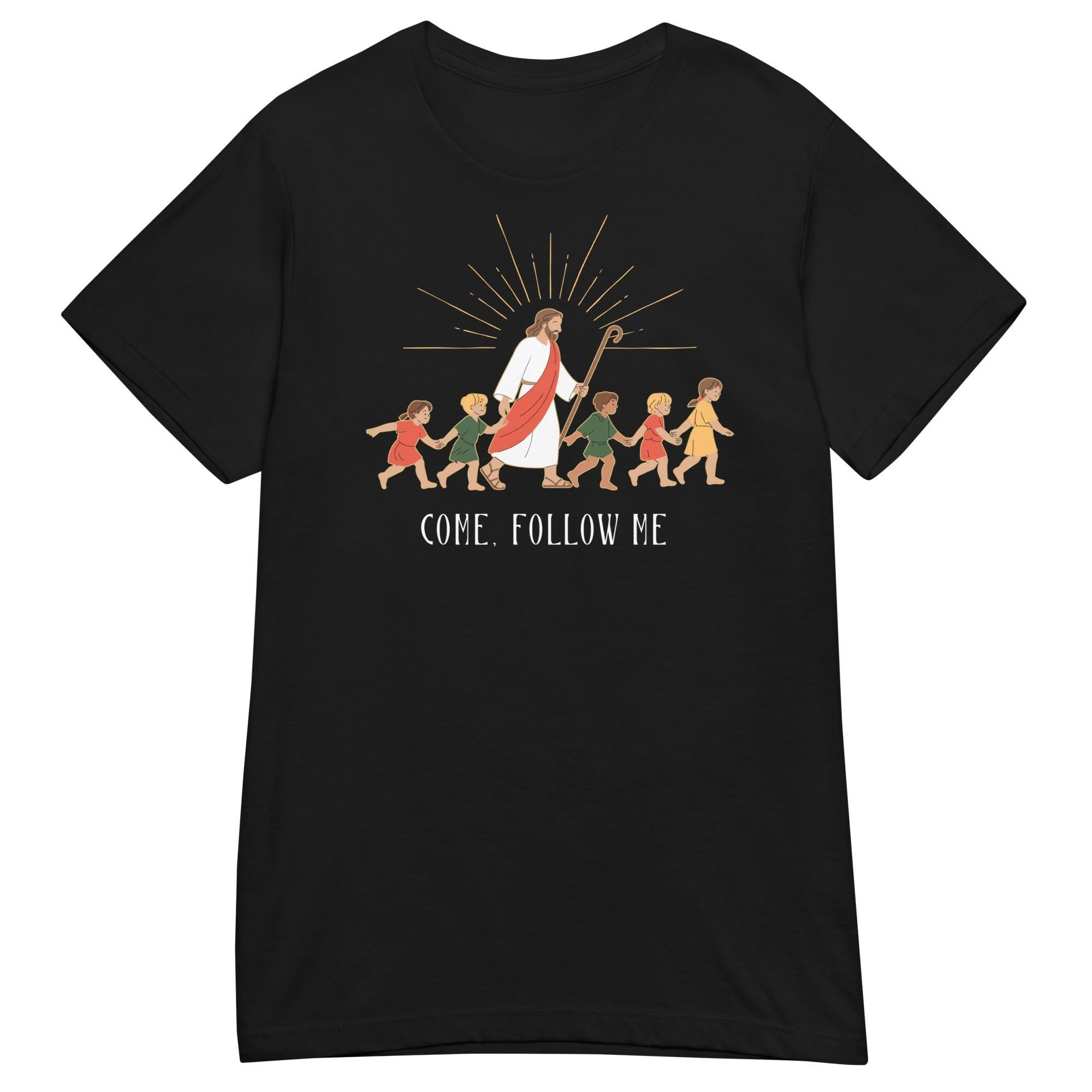 Jesus and children Shirt Come Follow Me Christian tee LDS T-Shirt Women’s soft t-shirt