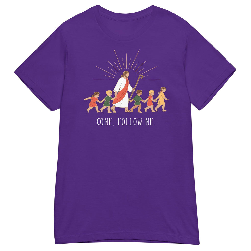 Jesus and children Shirt Come Follow Me Christian tee LDS T-Shirt Women’s soft t-shirt