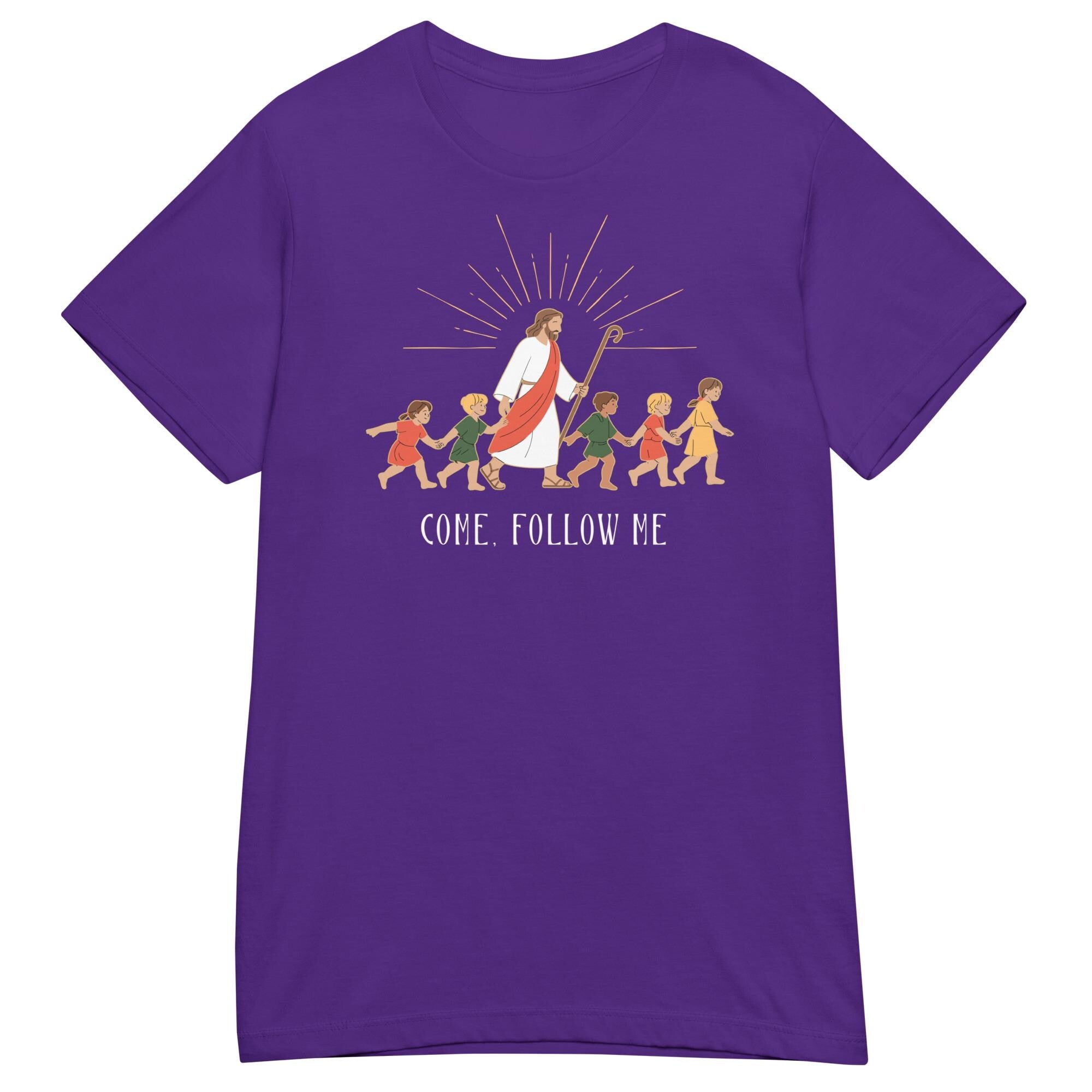 Jesus and children Shirt Come Follow Me Christian tee LDS T-Shirt Women’s soft t-shirt