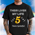 Liver Transplant survivor shirt 5 years custom year, Comfort Colors Transplant T-Shirt personalized Unisex garment-dyed t-shirt