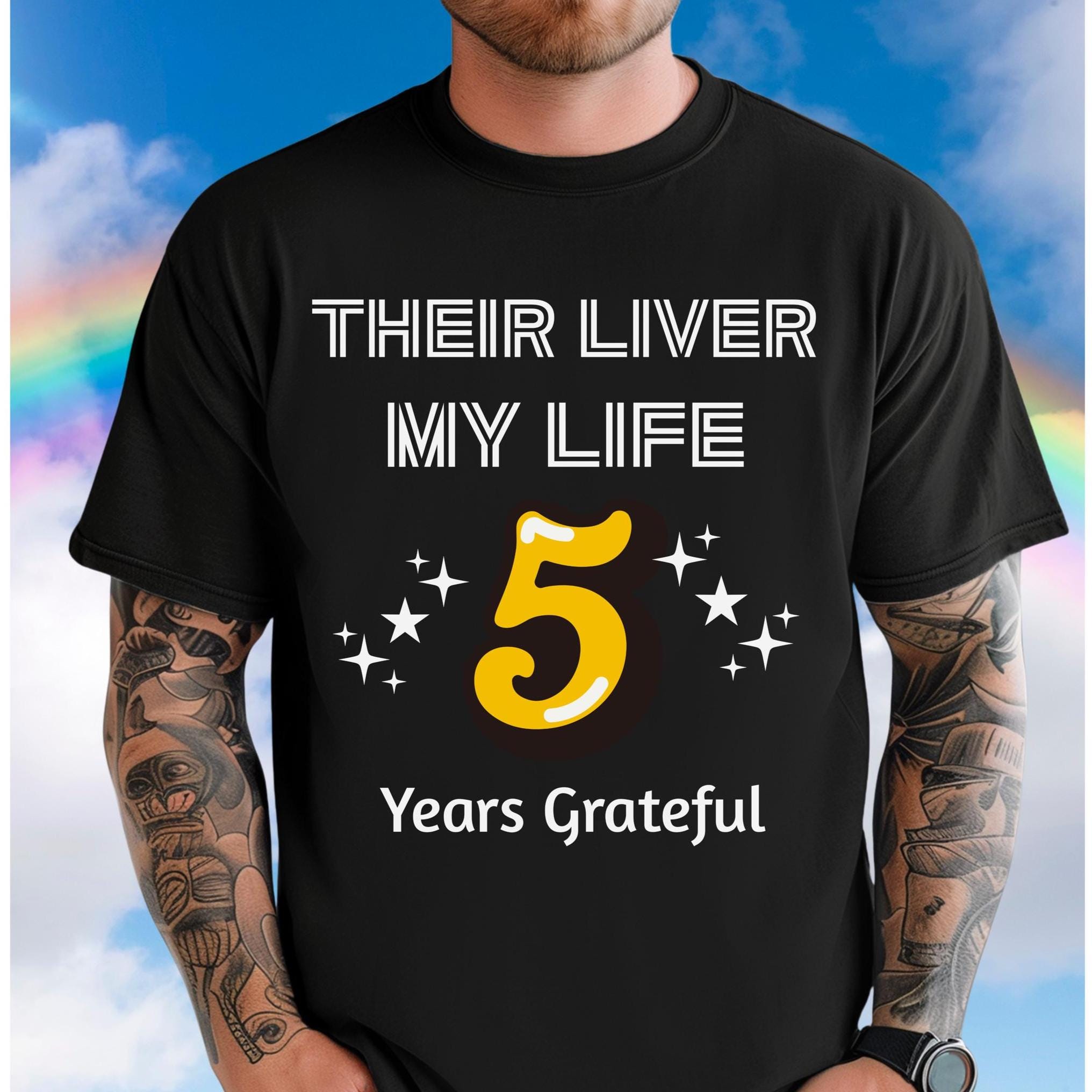 Liver Transplant survivor shirt 5 years custom year, Comfort Colors Transplant T-Shirt personalized Unisex garment-dyed t-shirt