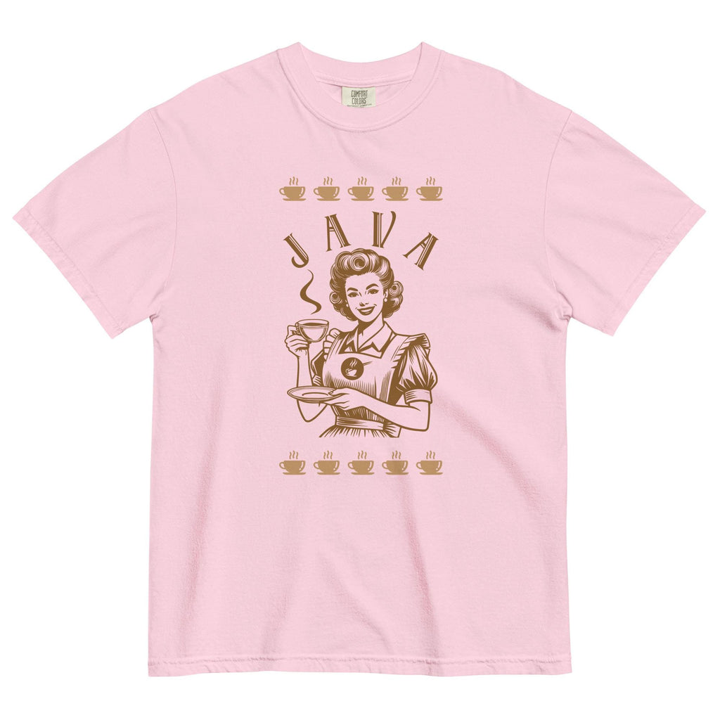Retro Coffee Shirt Comfort Colors 50s waitress T-shirt Java waitress tee Unisex garment-dyed heavyweight t-shirt