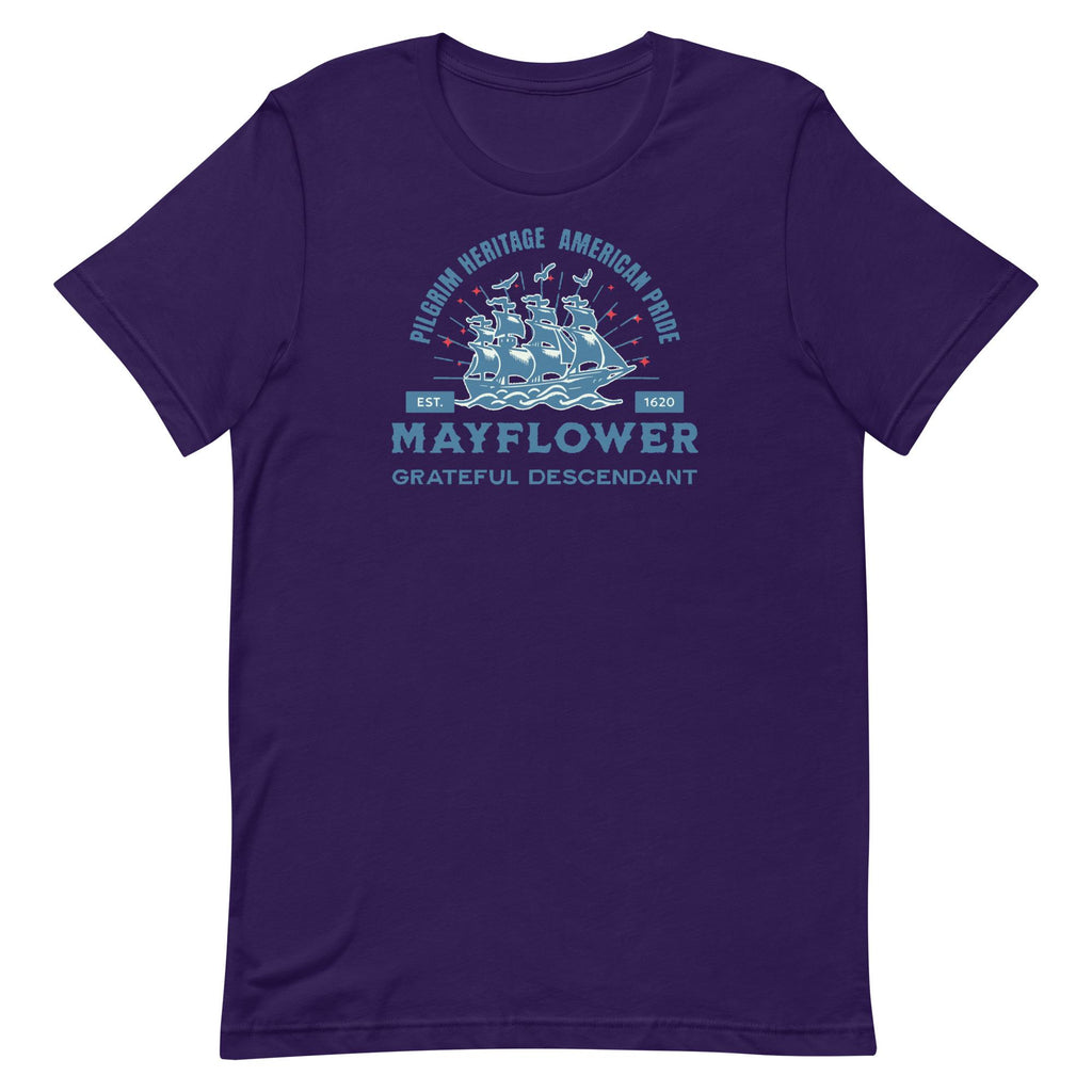 Mayflower Descendant T-Shirt: Pilgrim Heritage Unisex Tee