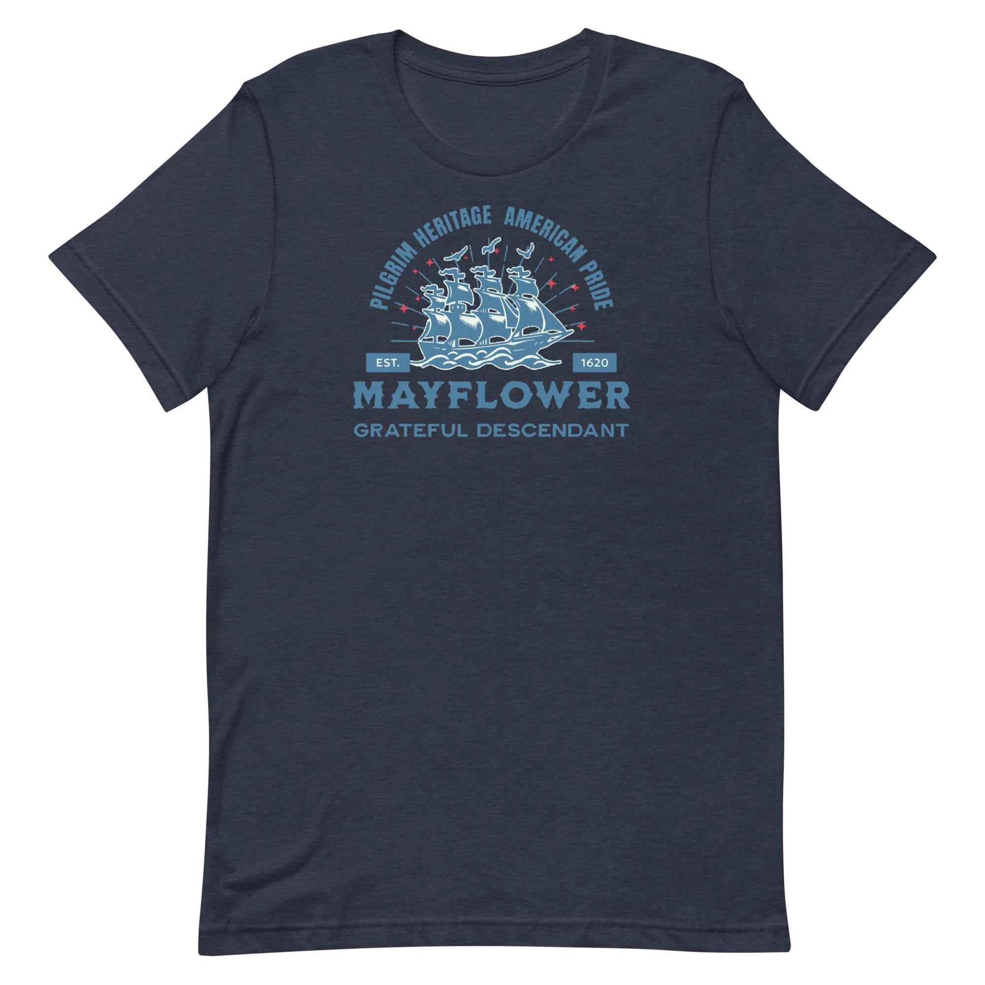 Mayflower Descendant T-Shirt: Pilgrim Heritage Unisex Tee