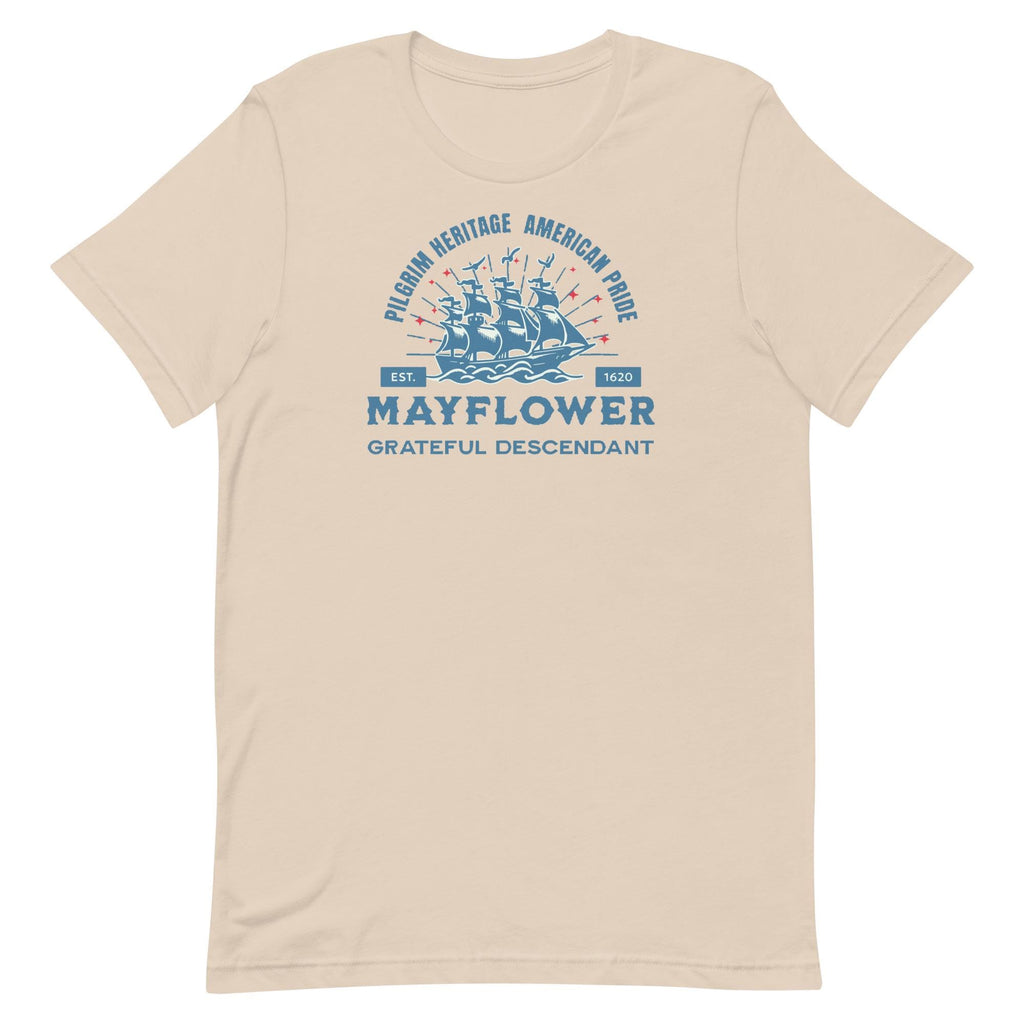Mayflower Descendant T-Shirt: Pilgrim Heritage Unisex Tee