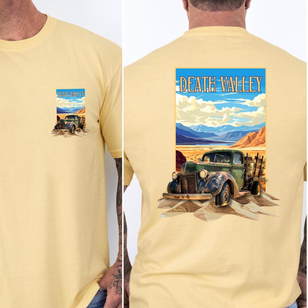 Death Valley Shirt Comfort Colors Death Valley CA travel poster design Tshirt