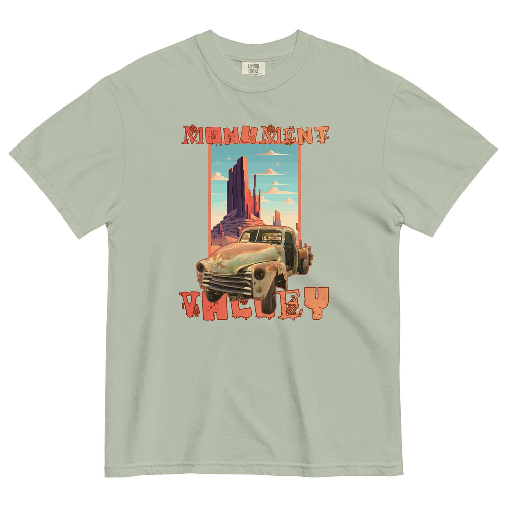 Monument Valley Shirt Comfort Colors travel poster style old truck t-shirt Arizona tees Utah t-shirts Unisex garment-dyed t-shirt