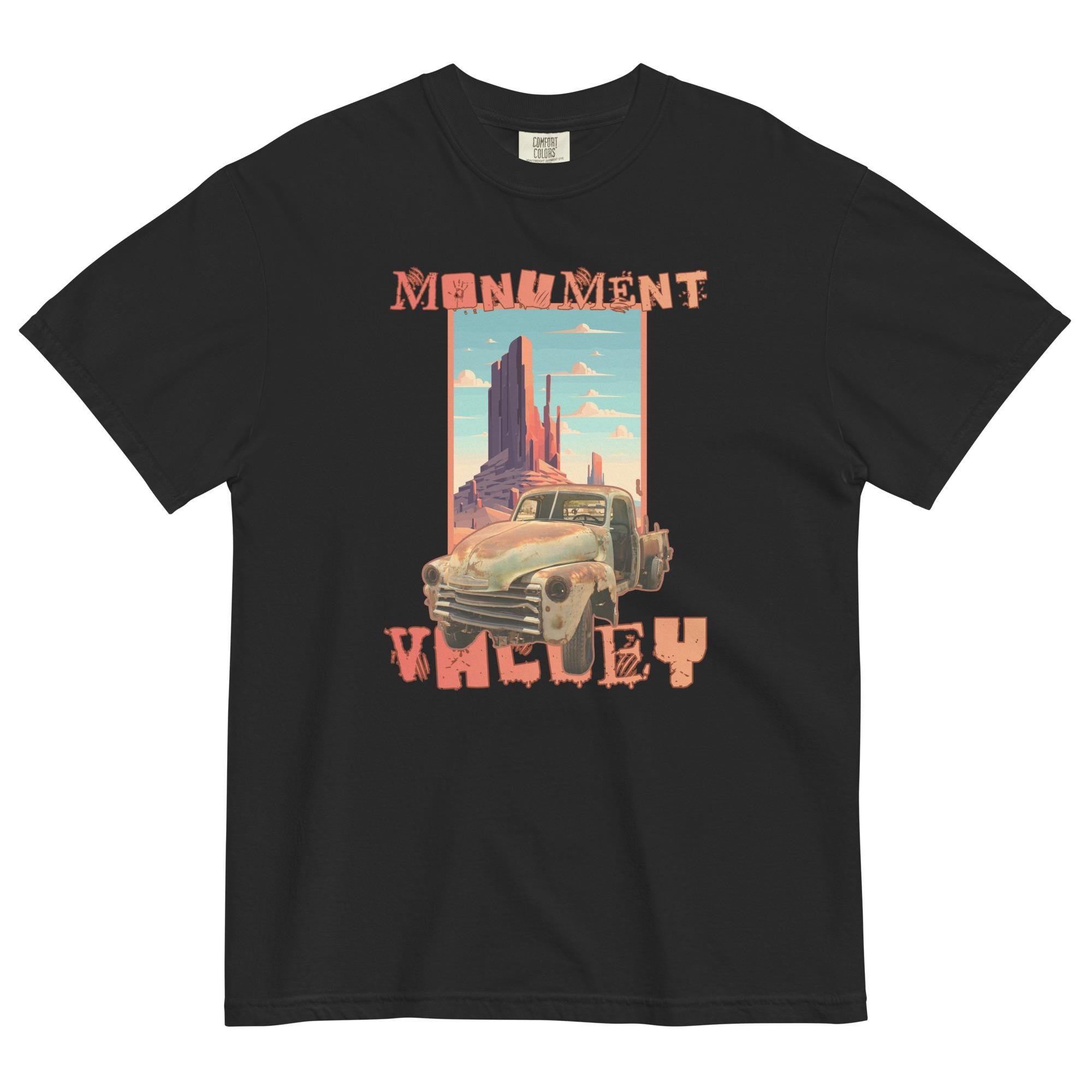 Monument Valley Shirt Comfort Colors travel poster style old truck t-shirt Arizona tees Utah t-shirts Unisex garment-dyed t-shirt