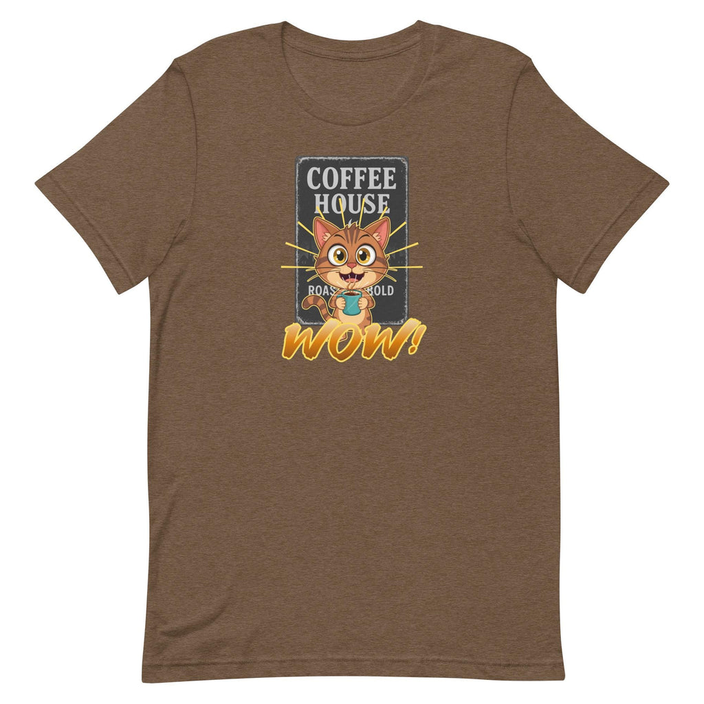 Coffee Cat Shirt Bella-Canvas Funny Coffee T-shirt cat lover gift coffee lover gift Unisex t-shirt