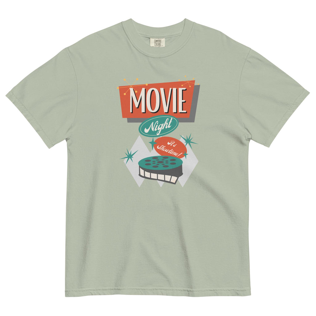 Retro Movie Shirt Comfort Colors Movie Night Mid Century T-Shirt gift for Cinema buff, movie lover gift