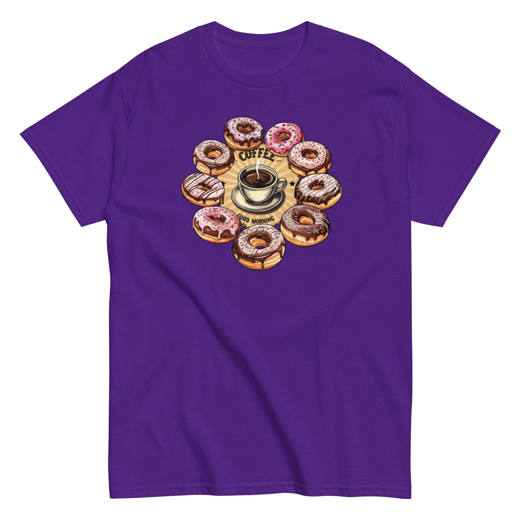 Coffee and Donuts Shirt Doughnuts mandala tee gift for donut lover Police breakfast t-shirt Unisex classic tee