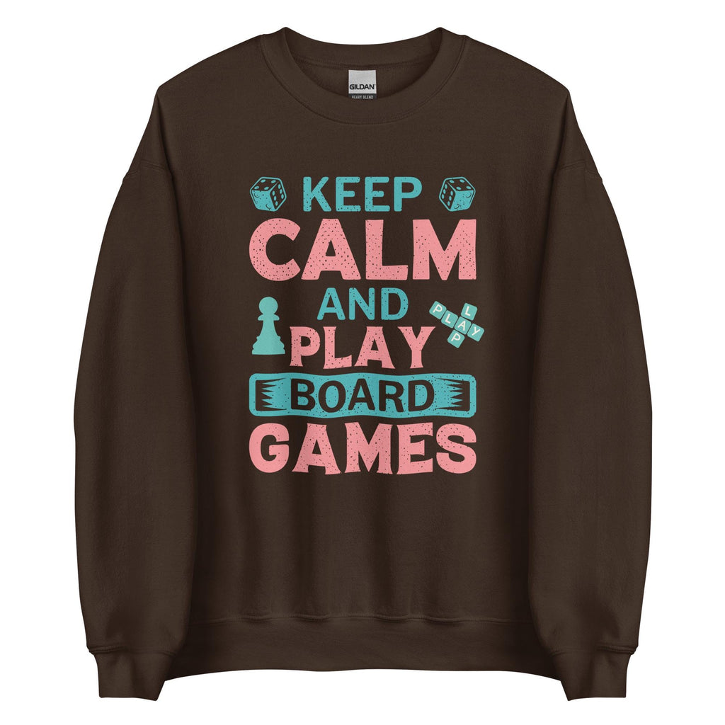 Board Games Sweatshirt Keep Calm Board Games hoodie Family Game Night sweater Unisex Sweatshirt