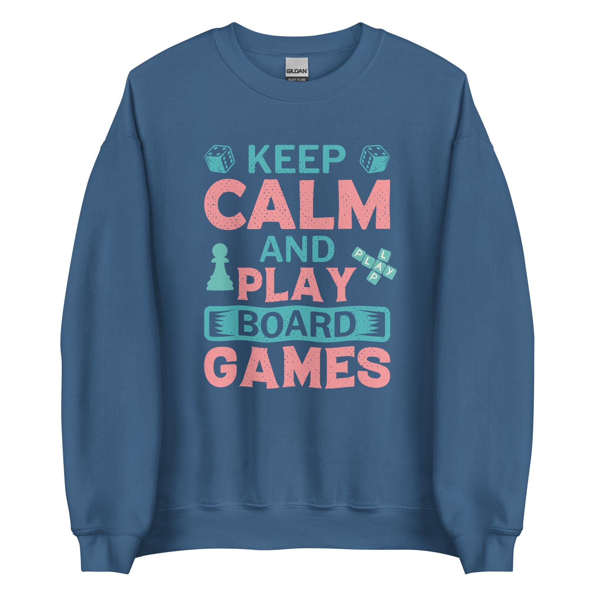 Board Games Sweatshirt Keep Calm Board Games hoodie Family Game Night sweater Unisex Sweatshirt