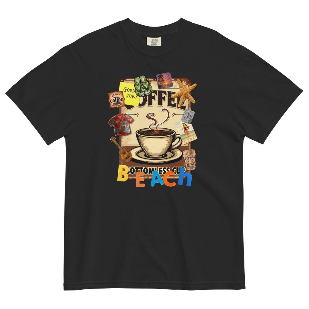 Coffee Beach Shirt Comfort Colors summer t-shirt beach coffee tee beach trip Unisex  t-shirt