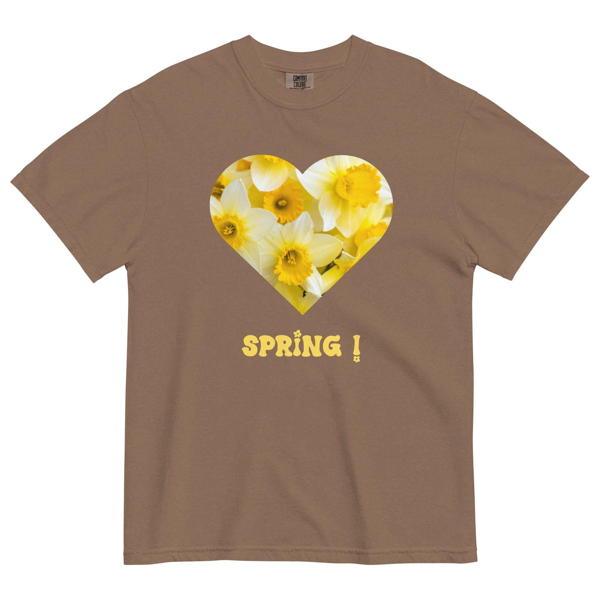 Comfort Colors Spring Shirt Daffodils T-shirt gift for flower lover  Unisex garment-dyed heavyweight t-shirt