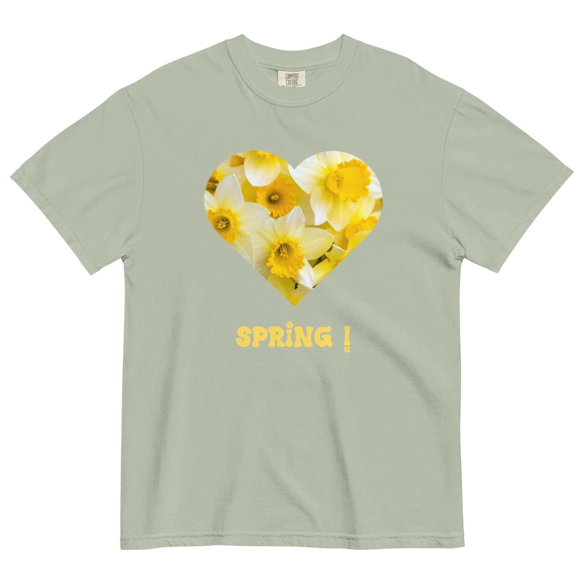 Comfort Colors Spring Shirt Daffodils T-shirt gift for flower lover  Unisex garment-dyed heavyweight t-shirt