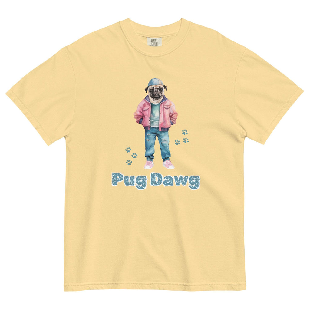 Funny Pug dog shirt Custom Colors Pug T-Shirt Fashion Pug tee Unisex garment-dyed heavyweight t-shirt