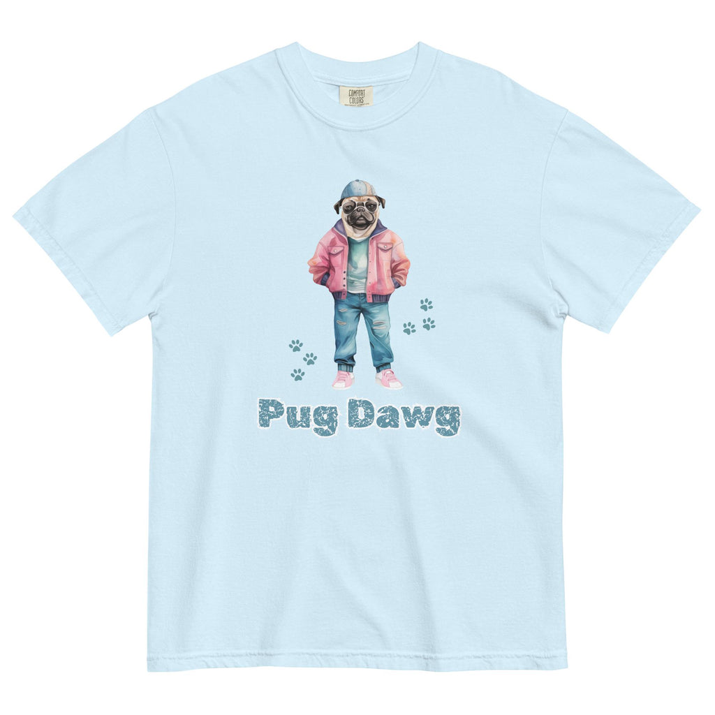 Funny Pug dog shirt Custom Colors Pug T-Shirt Fashion Pug tee Unisex garment-dyed heavyweight t-shirt