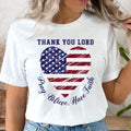 Christian Patriotic Heart Shirt, Pray Believe Have Faith Tee LDS patriotic tee